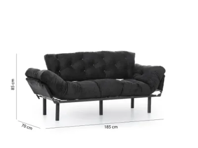 Detail produktu Trojmiestna rozkladacia pohovka Nitta Triple - Black