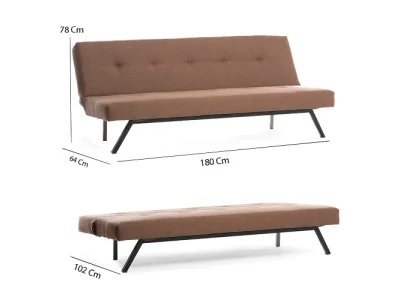 Detail produktu Trojmiestna rozkladacia pohovka Zola - Brown