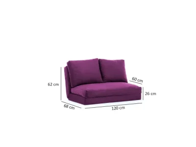 Detail produktu Dvojmiestna rozkladacia pohovka Taida - Purple