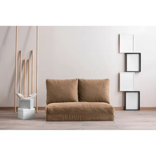 Dvojmiestna rozkladacia pohovka Taida - Light Brown