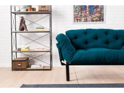 Detail produktu Dvojmiestna rozkladacia pohovka Nitta - Petrol Blue