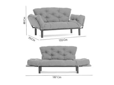 Detail produktu Dvojmiestna rozkladacia pohovka Nitta - Patchwork