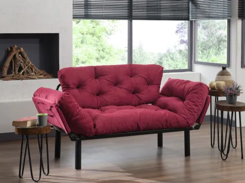 Dvojmiestna rozkladacia pohovka Nitta - Maroon