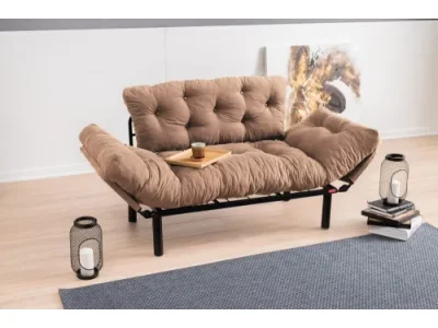 Dvojmiestna rozkladacia pohovka Nitta - Light Brown