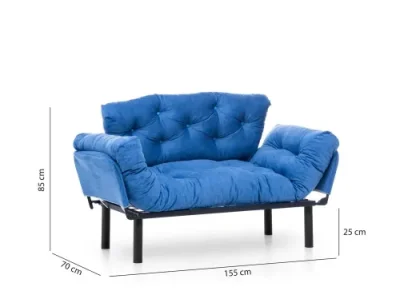 Detail produktu Dvojmiestna rozkladacia pohovka Nitta - Blue