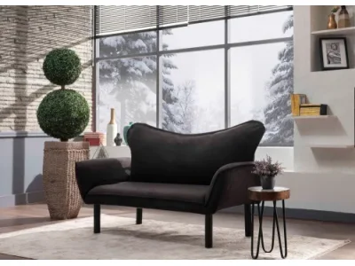 Dvojmiestna rozkladacia pohovka Chatto - Black