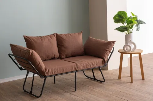Dvojmiestna rozkladacia pohovka Viper 2-Seater - Light Brown