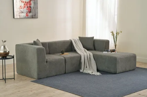 Rohová sedacia súprava / Rohová pohovka Raks - Grey
