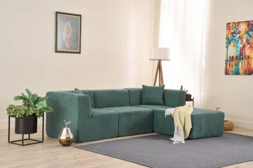 Rohová sedacia súprava / Rohová pohovka Raks - Green