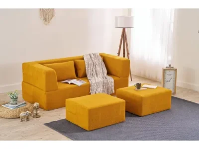 Detail produktu Dvojmiestna rozkladacia pohovka Pirgos - Orange