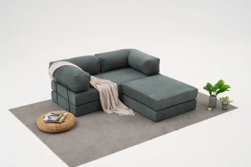 Rohová sedacia súprava / Rohová pohovka Comfort Mini - Green