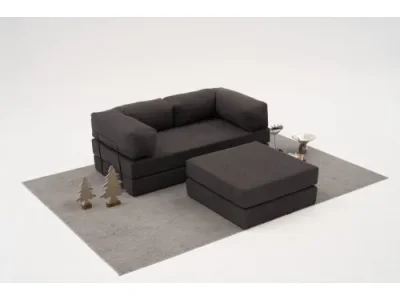 Detail produktu Rohová sedacia súprava / Rohová pohovka Comfort Mini - Anthracite