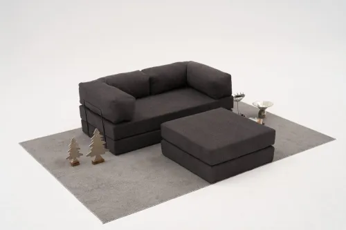 Rohová sedacia súprava / Rohová pohovka Comfort Mini - Anthracite