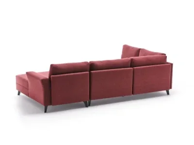 Detail produktu Rohová rozkladacia pohovka Eris - Claret Red