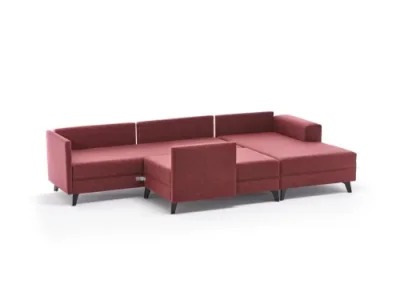 Detail produktu Rohová rozkladacia pohovka Efsun - Claret Red