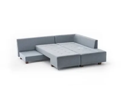 Detail produktu Rohová rozkladacia pohovka Manama Corner Sofa Bed Right - Light Blue