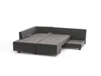 Detail produktu Rohová rozkladacia pohovka Manama Corner Sofa Bed Left - Anthracite
