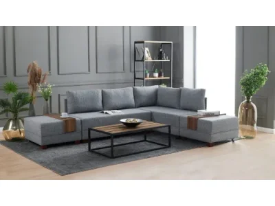 Rohová rozkladacia pohovka Fly Corner Sofa Bed Right- Grey