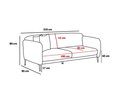 Detail produktu Trojmiestna rozkladacia pohovka Venus 3-Seat - Grey
