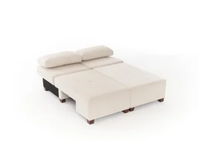 Detail produktu Trojmiestna rozkladacia pohovka Perenna Chenille - Cream