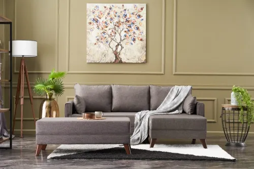 Rohová rozkladacia pohovka Bella Mini Corner Sofa Right - Brown