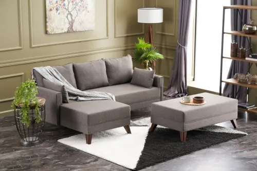 Rohová rozkladacia pohovka Bella Mini Corner Sofa Left - Brown