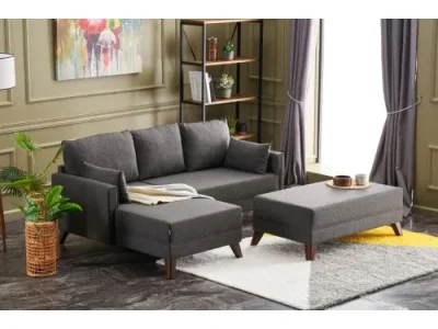 Rohová rozkladacia pohovka Bella Mini Corner Sofa Left - Anthracite