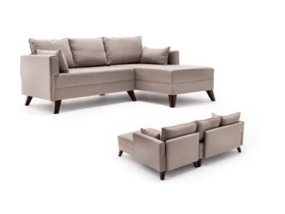Detail produktu Rohová rozkladacia pohovka Bella Corner Sofa Right 2 - Cream