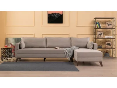 Rohová sedacia súprava / Rohová pohovka Bella Corner Sofa Right 1 - Cream