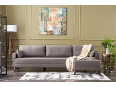 Detail produktu Rohová sedacia súprava / Rohová pohovka Bella Corner Sofa Right - Brown