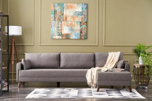Rohová sedacia súprava / Rohová pohovka Bella Corner Sofa Right - Brown