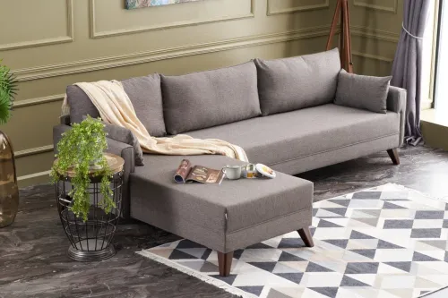 Rohová sedacia súprava / Rohová pohovka Bella Corner Sofa Left - Brown