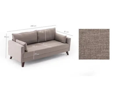 Detail produktu Trojmiestna rozkladacia pohovka Bella Sofa Bed - Cream