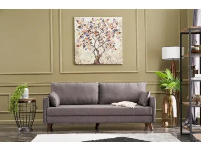 Trojmiestna rozkladacia pohovka Bella Sofa Bed - Brown