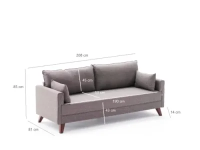 Detail produktu Trojmiestna pohovka Bella Sofa For 3 Pr - Brown
