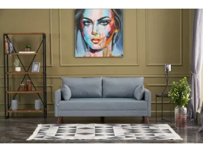 Detail produktu Dvojmiestna pohovka Bella Soft İkili Koltuk - Blue