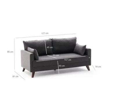 Detail produktu Dvojmiestna pohovka Bella Sofa For 2 Pr - Anthracite