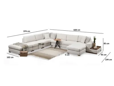 Detail produktu Rohová sedacia súprava / Rohová pohovka Loop 8