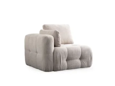Detail produktu Rohová sedacia súprava / Rohová pohovka Amaris 3 Seater With Pouffe - Beige