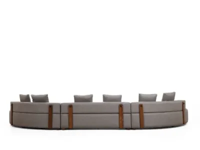 Detail produktu Rohová sedacia súprava / Rohová pohovka Gondol-3 (CHL-SOL-O3-CHL-SAĞ) - Grey