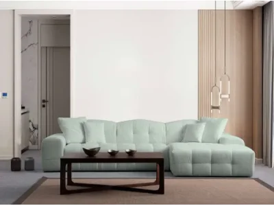 Detail produktu Rohová sedacia súprava / Rohová pohovka Pescara Corner Right (L2-Chl) - Pale Green