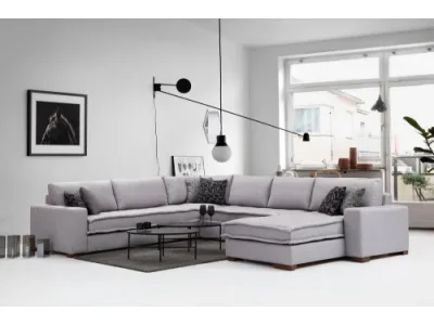 Detail produktu Rohová sedacia súprava / Rohová pohovka Lena Corner - Light Grey