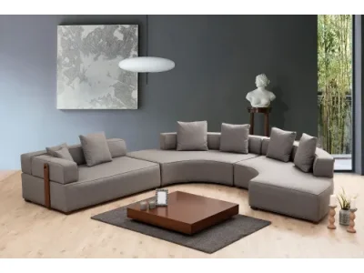 Detail produktu Rohová sedacia súprava / Rohová pohovka Gondol-4 (CHL-SOL-CHL-SAĞ-3R) - Grey