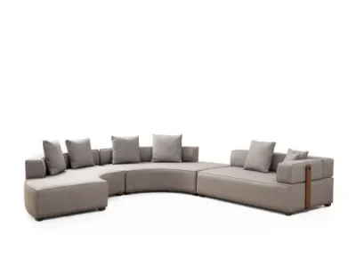 Detail produktu Rohová sedacia súprava / Rohová pohovka Gondol-4 (CHL SOL-CHLSAĞ-3R) - Grey