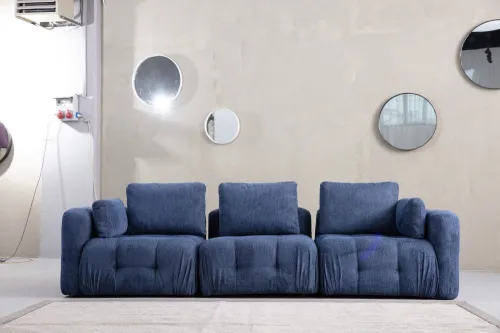 Trojmiestna pohovka Amaris 3 Seater - Navy Blue