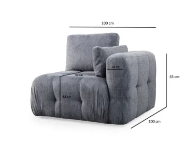 Detail produktu Trojmiestna pohovka Amaris 3 Seater - Grey
