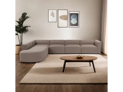 Detail produktu Rohová sedacia súprava / Rohová pohovka Mora (X-Oval-L1-O1-O1-R1)