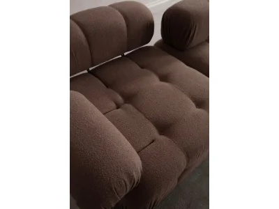 Detail produktu Rohová sedacia súprava / Rohová pohovka Doblo 3 Seater with Pouffe ( L1-O1-1R-Pouffe) - Cappuccino