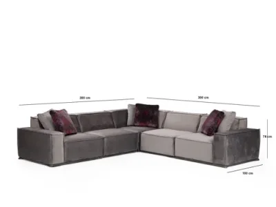 Detail produktu Rohová sedacia súprava / Rohová pohovka Lego Corner 3 (L1-O1-C-O1-1R)