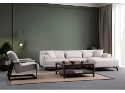 Detail produktu Rohová sedacia súprava / Rohová pohovka Jaguar Corner L2-Chl - White